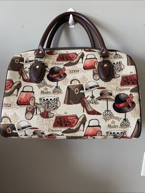Signate tapestry bag